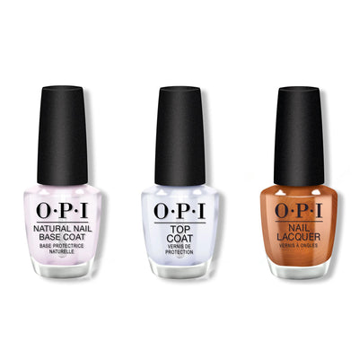 OPI - Nail Lacquer Combo - Base, Top & Millennium Mocha - Nail Lacquer at Beyond Polish