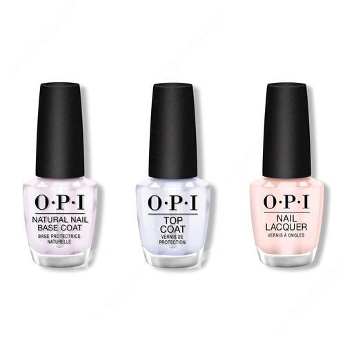 OPI - Nail Lacquer Combo - Base, Top & Mimosas for Mr. & Mrs. 0.5 oz - #NLR41
