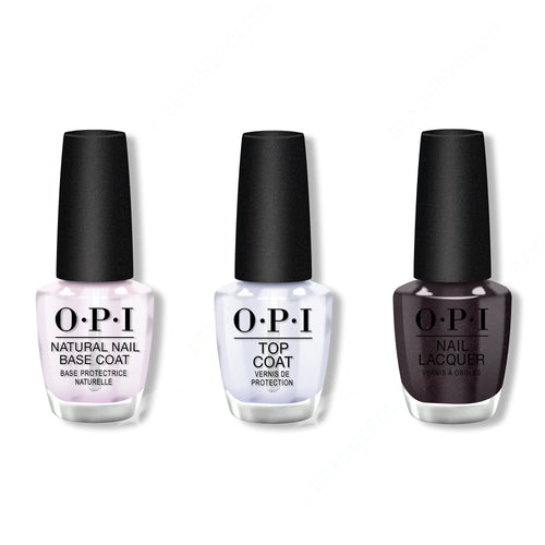 OPI - Nail Lacquer Combo - Base, Top & My Private Jet 0.5 oz - #NLB59