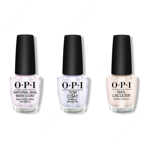 OPI - Nail Lacquer Combo - Base, Top & My Vampire is Buff 0.5 oz - #NLE82