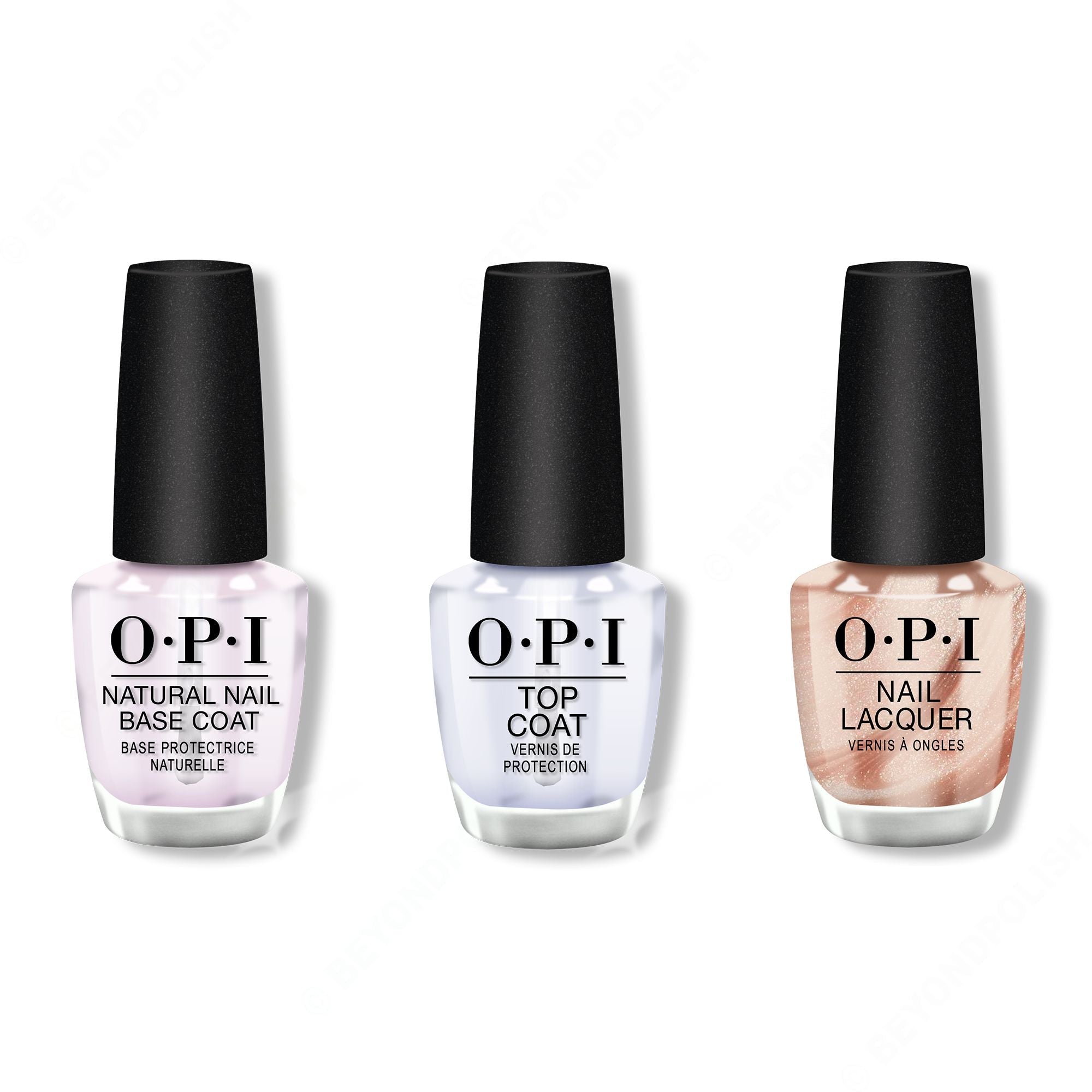 OPI - Nail Lacquer Combo - Base, Top & Nomad's Dream 0.5 oz - #NLP02 - Nail Lacquer at Beyond Polish