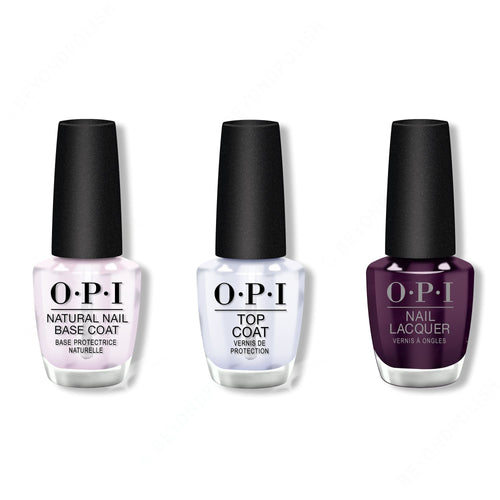 OPI - Nail Lacquer Combo - Base, Top & O Suzi Mio 0.5 oz - #NLV35