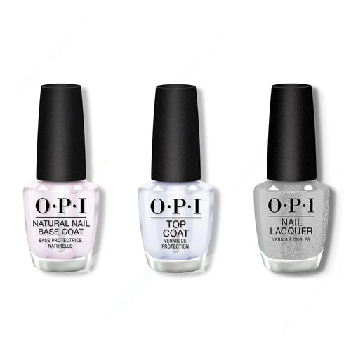 OPI - Nail Lacquer Combo - Base, Top & OPI’m Frosted