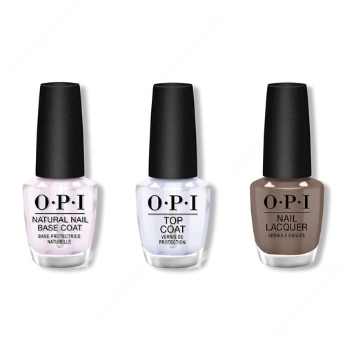 OPI - Nail Lacquer Combo - Base, Top & Over the Taupe 0.5 oz - #NLB85