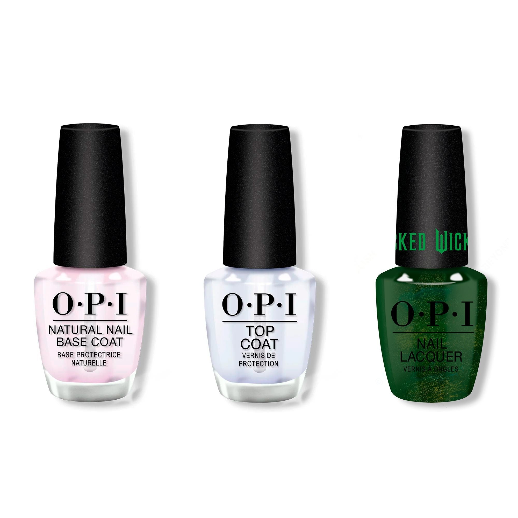 OPI - Nail Lacquer Combo - Base, Top & Ozitively Elphaba - Nail Lacquer at Beyond Polish