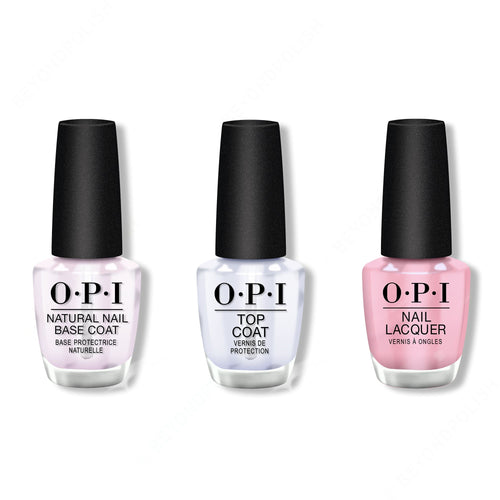 OPI - Nail Lacquer Combo - Base, Top & (P)Ink on Canvas