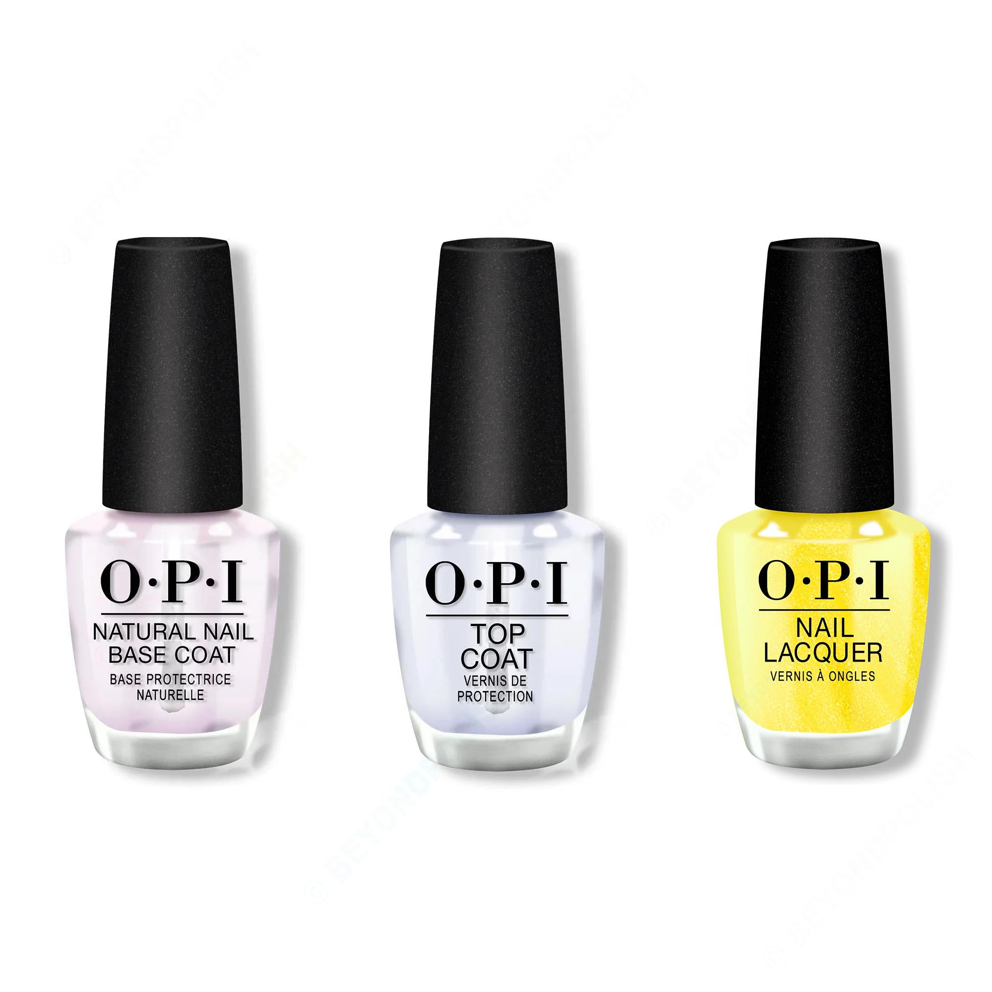 OPI - Nail Lacquer Combo - Base, Top & Paintin' on Sunshine! - Nail Lacquer at Beyond Polish