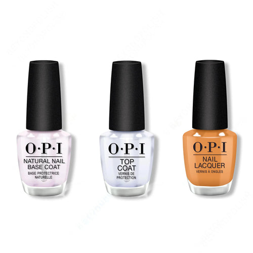OPI - Nail Lacquer Combo - Base, Top & Penny Loafer Lane
