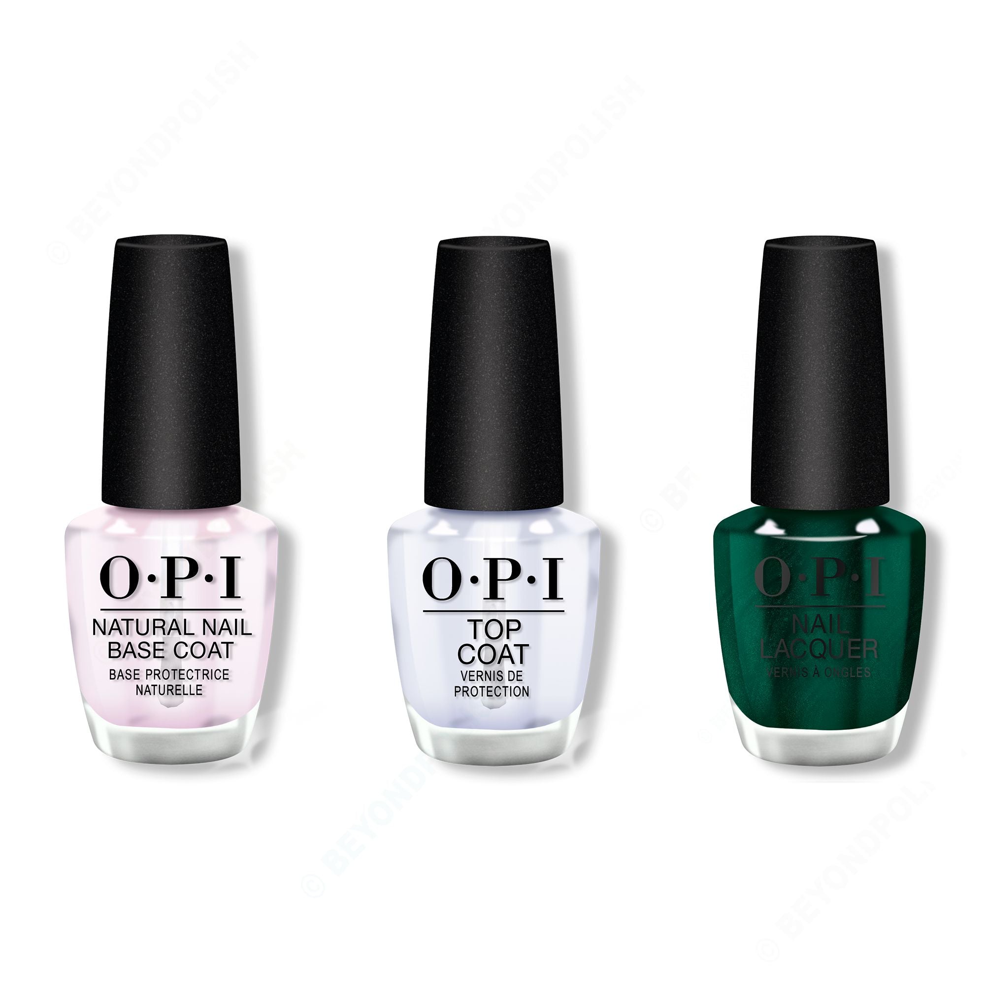 OPI - Nail Lacquer Combo - Base, Top & Peppermint Bark and Bite - Nail Lacquer at Beyond Polish