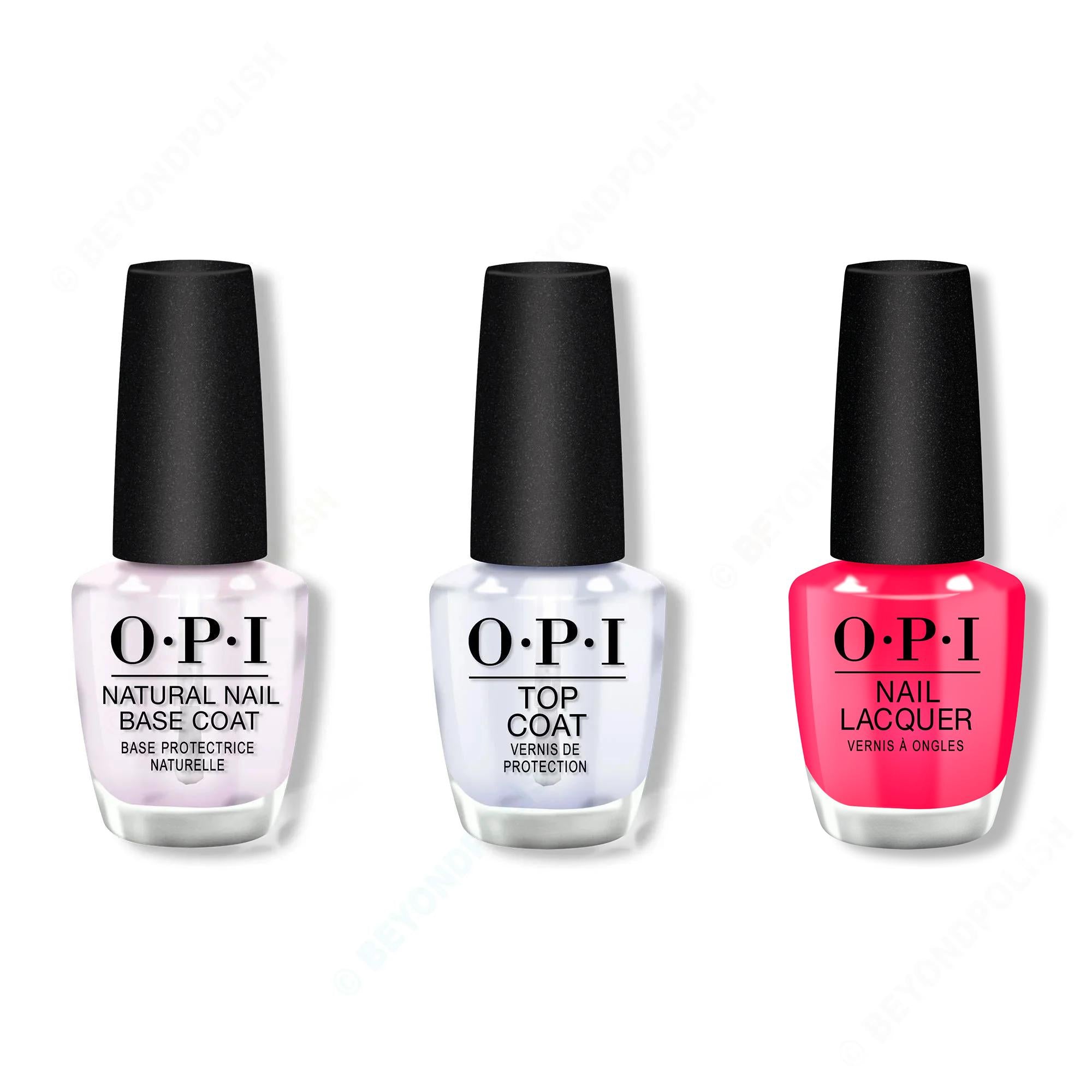 OPI - Nail Lacquer Combo - Base, Top & Pompeii Pink - OPIcons Spring 2026 - Nail Lacquer at Beyond Polish