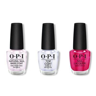 OPI - Nail Lacquer Combo - Base, Top & Pompeii Purple 0.5 oz - #NLC09 - Nail Lacquer at Beyond Polish