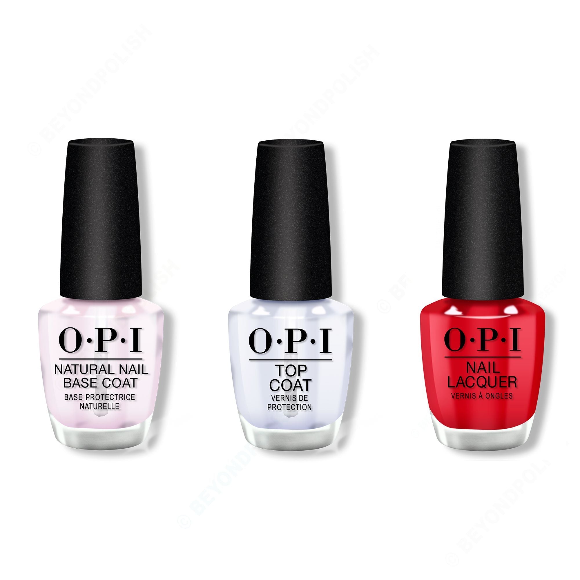 OPI - Nail Lacquer Combo - Base, Top & Rebel With A Clause - Nail Lacquer at Beyond Polish