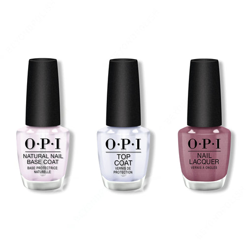 OPI - Nail Lacquer Combo - Base, Top & Reykjavik Has All the Hot Spots 0.5 oz - #NLI63