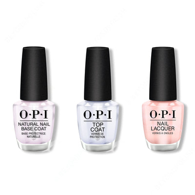 OPI - Nail Lacquer Combo - Base, Top & Rosy Future 0.5 oz - #NLS79 - Nail Lacquer at Beyond Polish