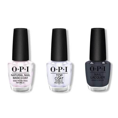 OPI - Nail Lacquer Combo - Base, Top & Rub-a-Pub-Pub 0.5 oz - #NLU18