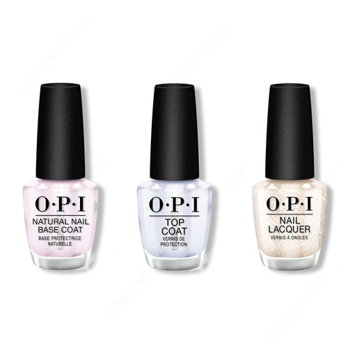 OPI - Nail Lacquer Combo - Base, Top & Salty Sweet Nothings