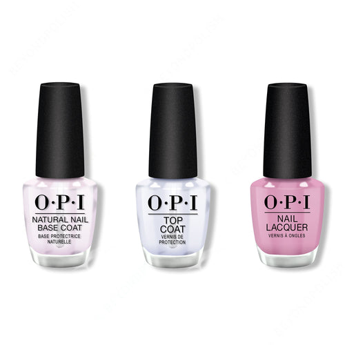 OPI - Nail Lacquer Combo - Base, Top & Seven Wonders of OPI 0.5 oz - #NLP32