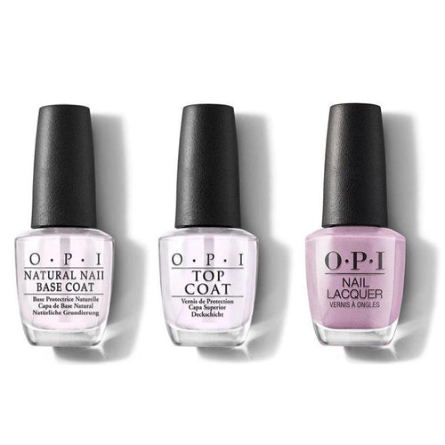 OPI - Nail Lacquer Combo - Base, Top & Shellmates Forever! 0.5 oz - #NLE96