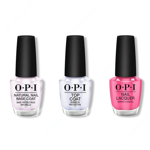 OPI - Nail Lacquer Combo - Base, Top & Shorts Story 0.5 oz - #NLB86
