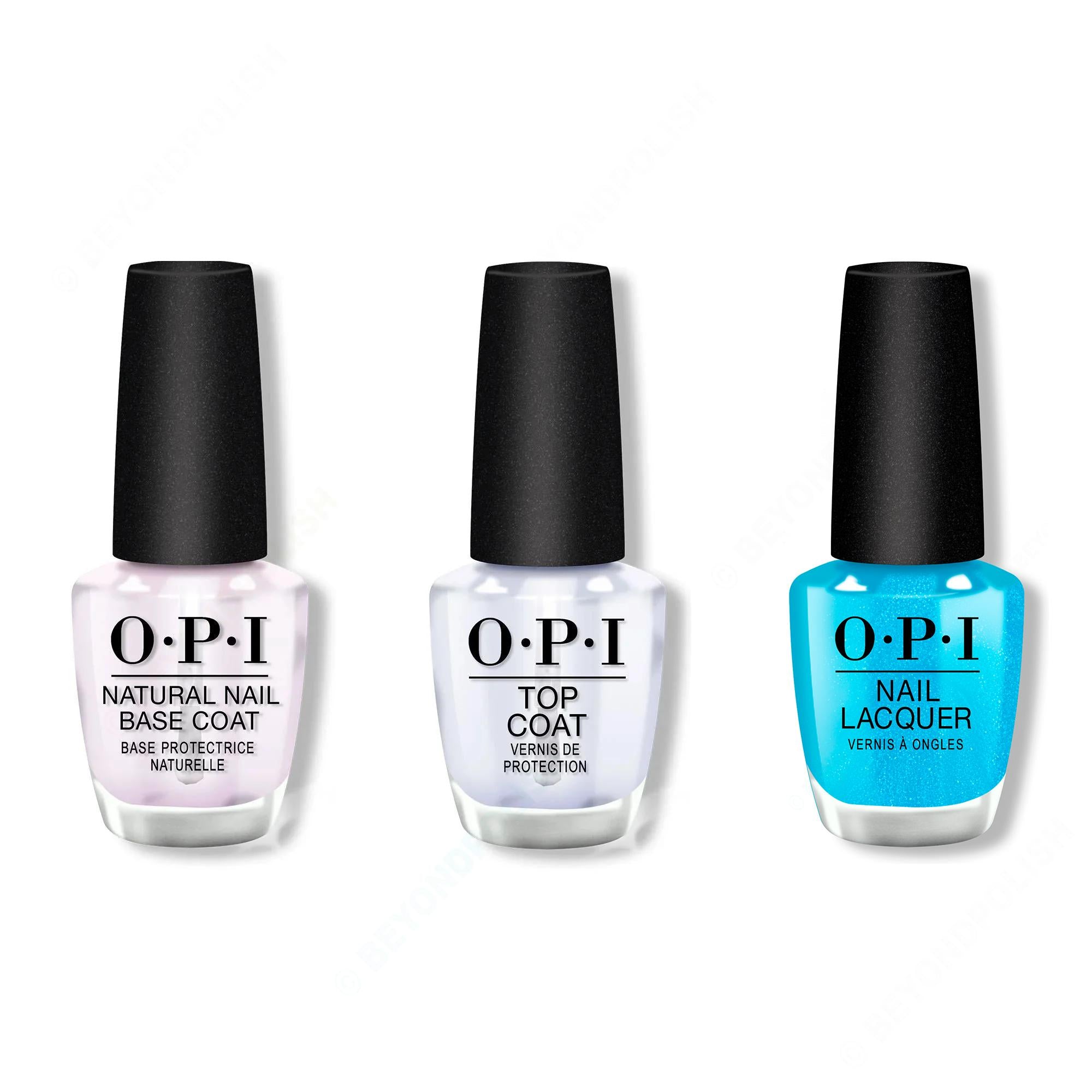 OPI - Nail Lacquer Combo - Base, Top & Sky Blue's the Limit - Nail Lacquer at Beyond Polish
