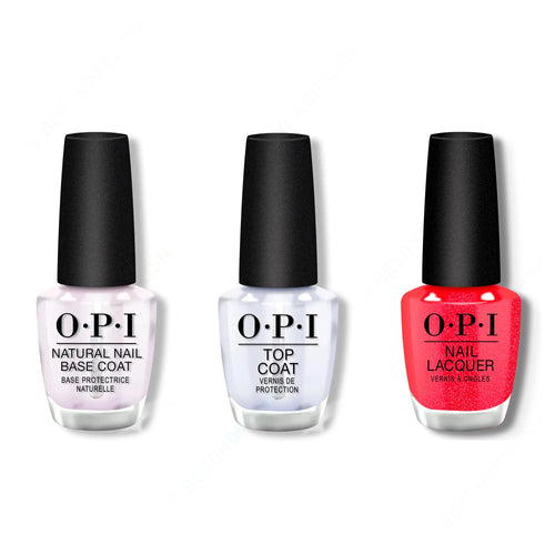 OPI - Nail Lacquer Combo - Base, Top & Spread the Cherry