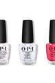 OPI - Nail Lacquer Combo - Base, Top & Strawberry Margarita 0.5 oz - #NLM23 - Nail Lacquer at Beyond Polish
