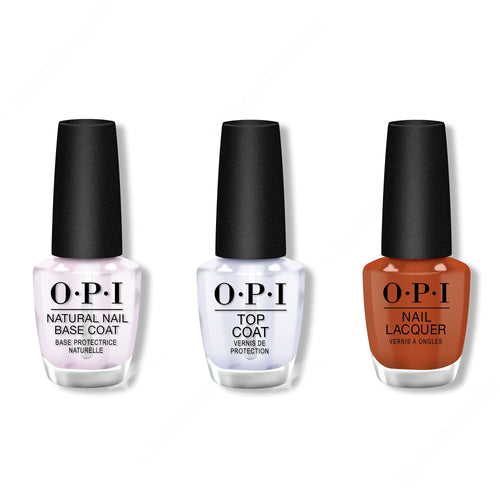OPI - Nail Lacquer Combo - Base, Top & Suzi Needs a Loch-smith 0.5 oz - #NLU14