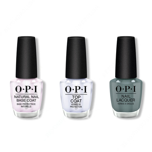 OPI - Nail Lacquer Combo - Base, Top & Suzi Talks With Her Hands 0.5 oz - #NLMI07
