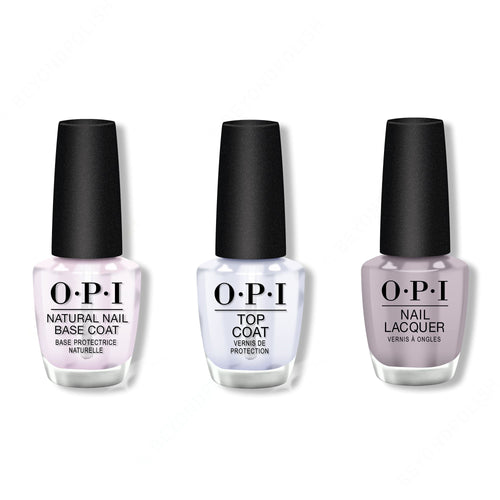 OPI - Nail Lacquer Combo - Base, Top & Taupe-less Beach 0.5 oz - #NLA61