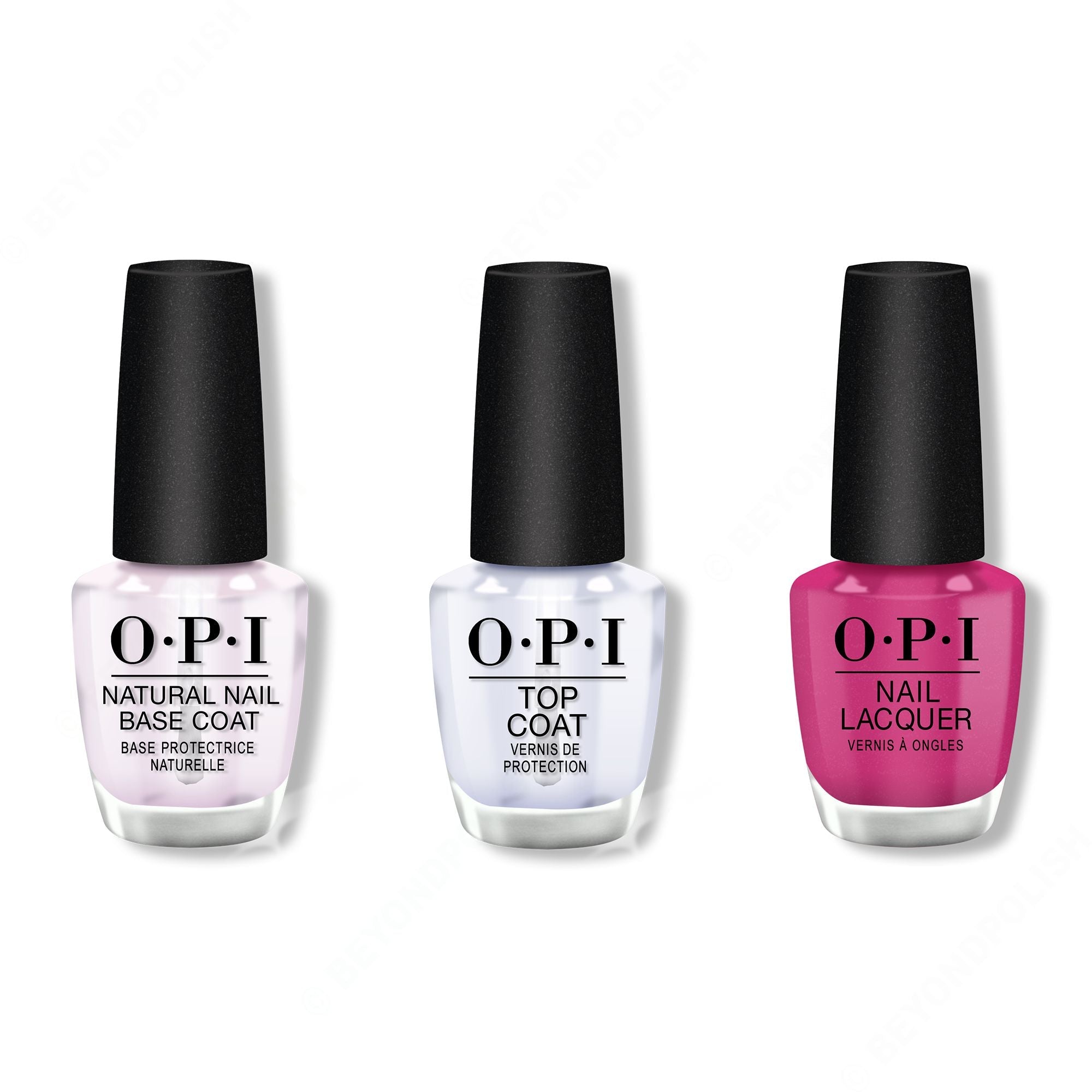 OPI - Nail Lacquer Combo - Base, Top & Telenovela Me About It 0.5 oz - #NLM91 - Nail Lacquer at Beyond Polish