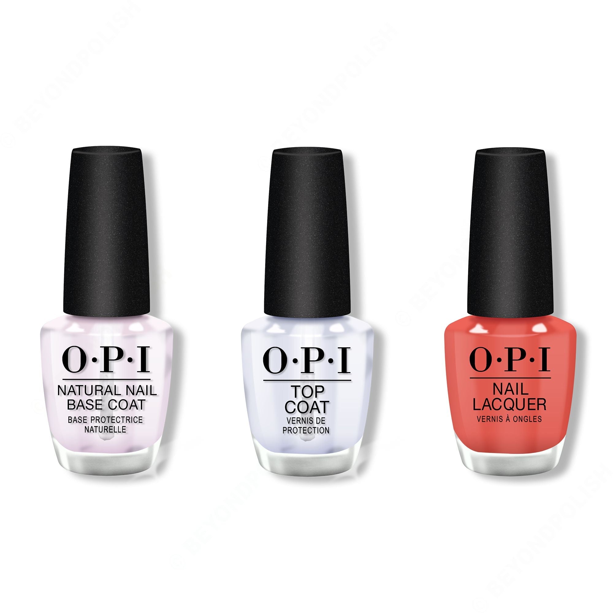 OPI - Nail Lacquer Combo - Base, Top & Tempura-ture is Rising! 0.5 oz - #NLT89 - Nail Lacquer at Beyond Polish