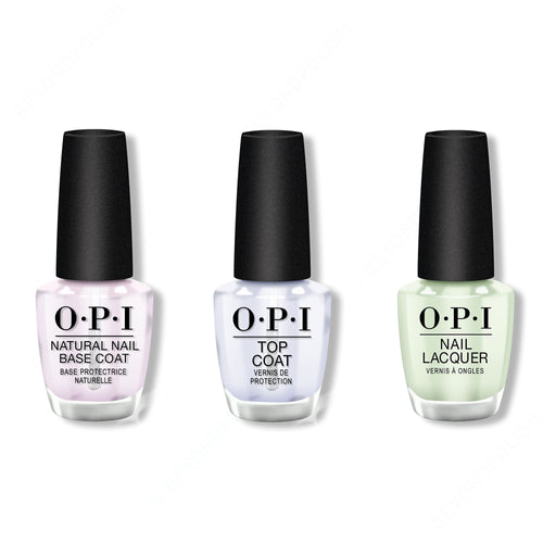 OPI - Nail Lacquer Combo - Base, Top & That's Hula-rious! 0.5 oz - #NLH65
