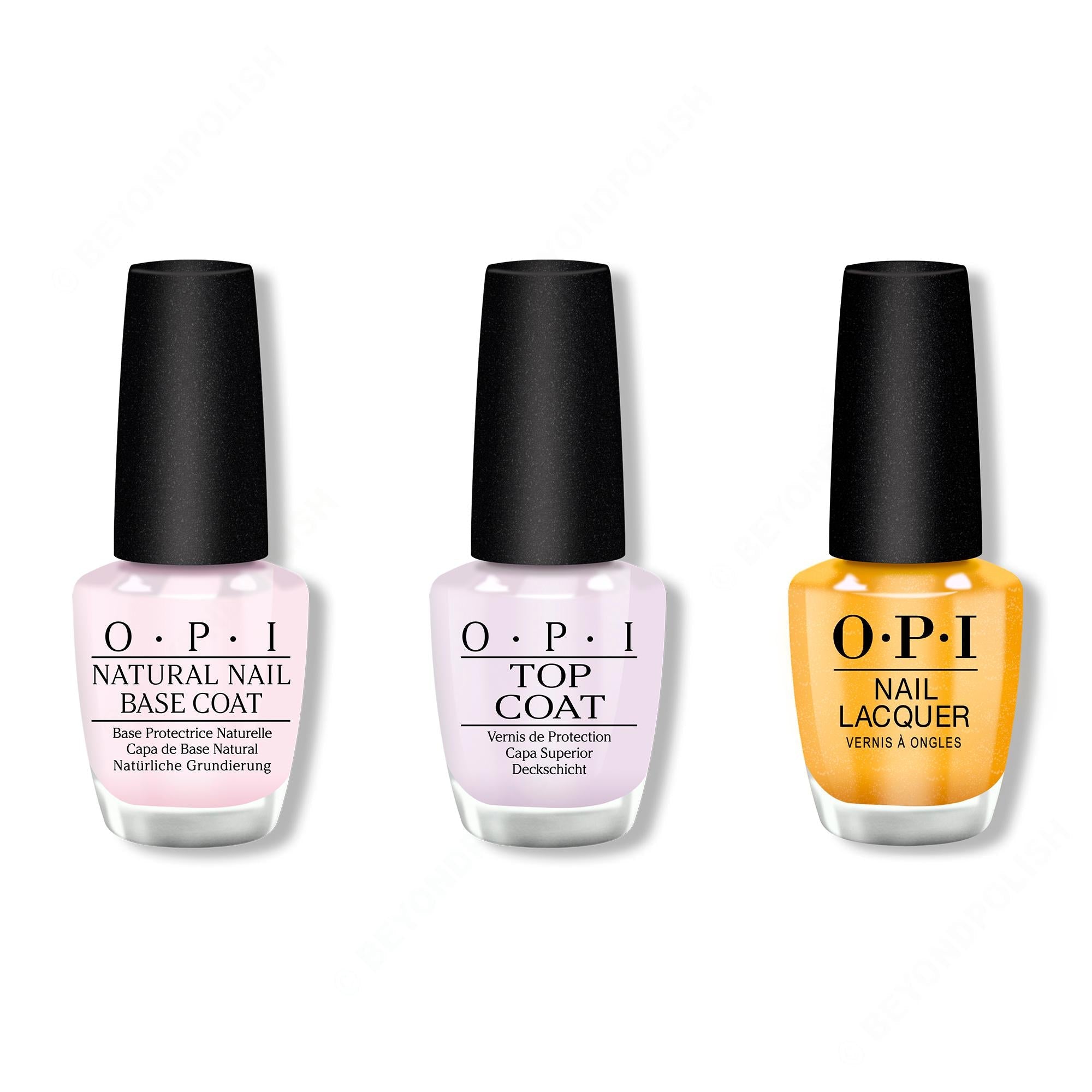 OPI - Nail Lacquer Combo - Base, Top & The Leo-nly One - Nail Lacquer at Beyond Polish