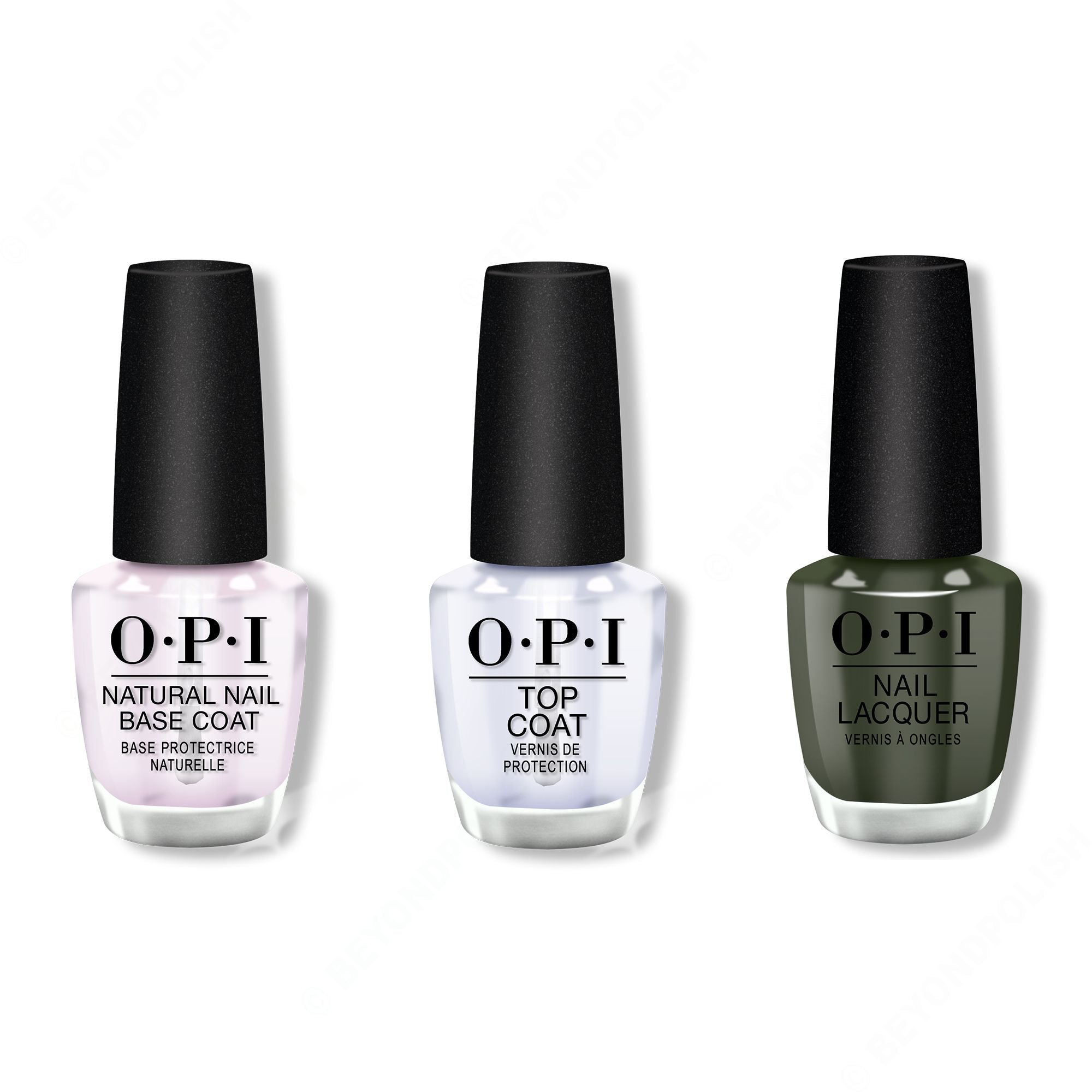 OPI - Nail Lacquer Combo - Base, Top & Things I've Seen In Aber-green 0.5 oz - #NLU15 - Nail Lacquer at Beyond Polish