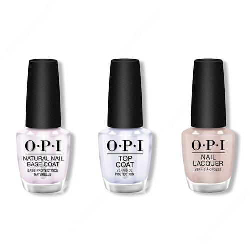 OPI - Nail Lacquer Combo - Base, Top & Throw Me a Kiss 0.5 oz - #NLSH2