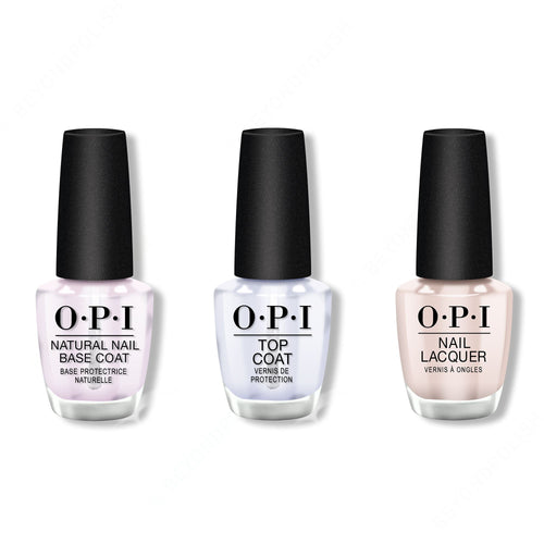 OPI - Nail Lacquer Combo - Base, Top & Tiramisu for Two 0.5 oz - #NLV28