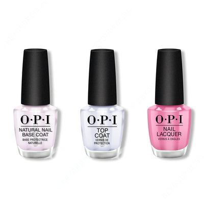 OPI - Nail Lacquer Combo - Base, Top & Two-Timing the Zones 0.5 oz - #NLF80 - Nail Lacquer at Beyond Polish