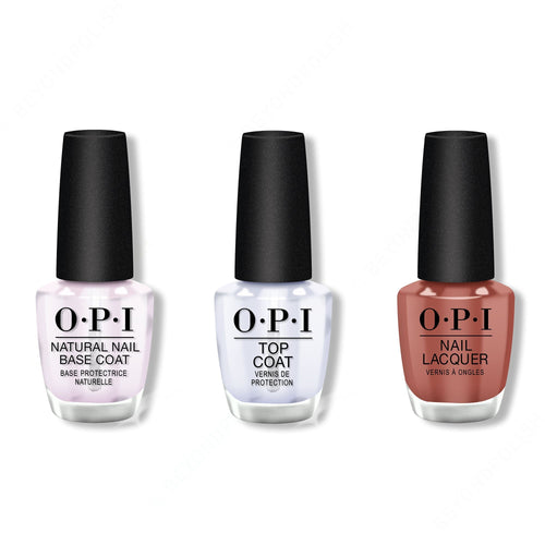 OPI - Nail Lacquer Combo - Base, Top & Yank My Doodle 0.5 oz - #NLW58