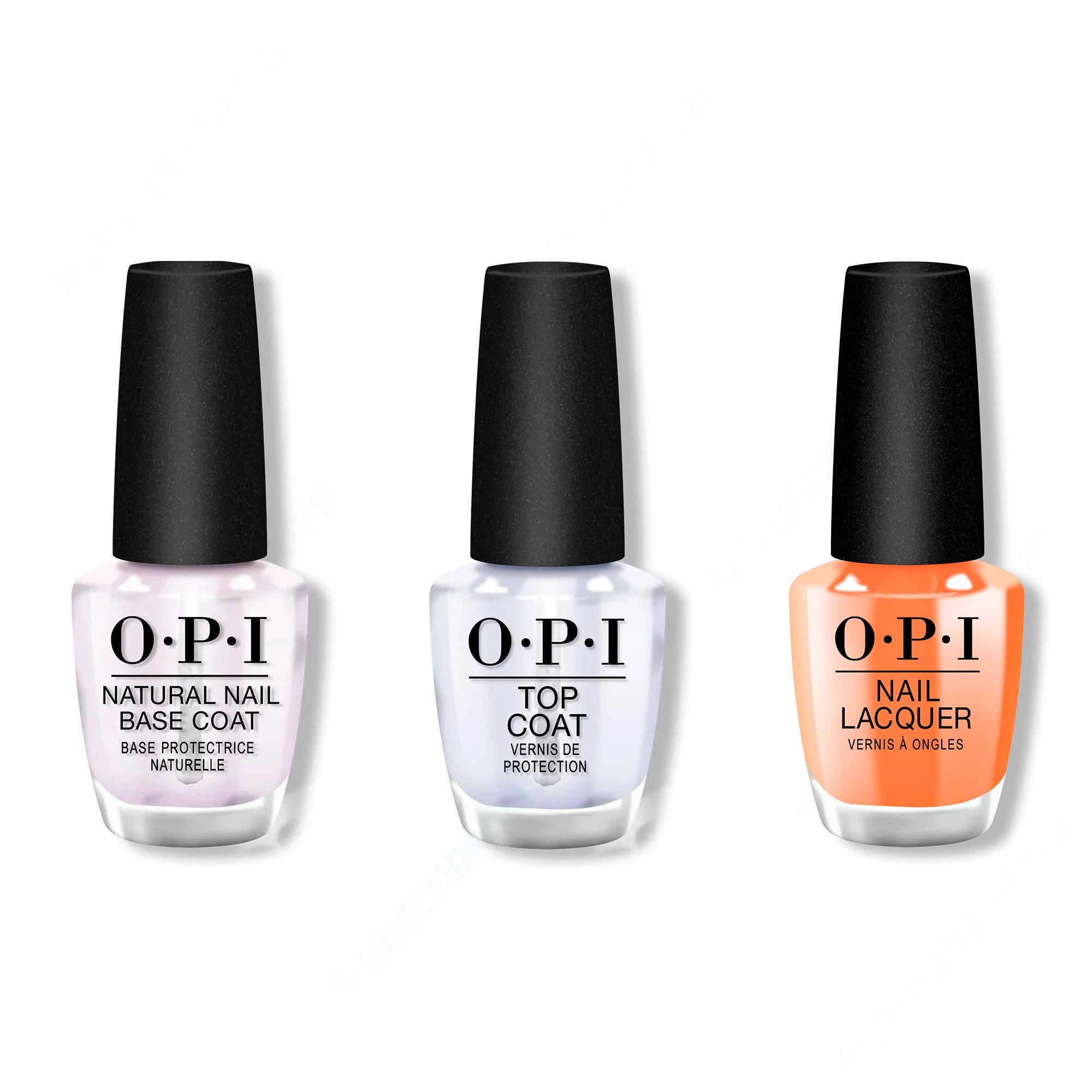 OPI - Nail Lacquer Combo - Base, Top & Your Zestination Awaits - Nail Lacquer at Beyond Polish