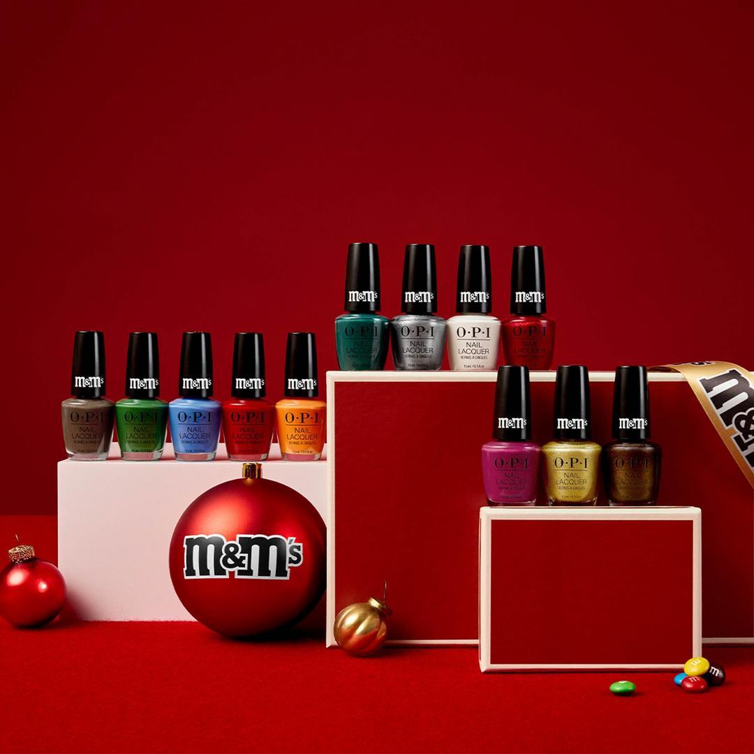 OPI x M&M's Holiday 2026 Nail Lacquer Set | Beyond Polish