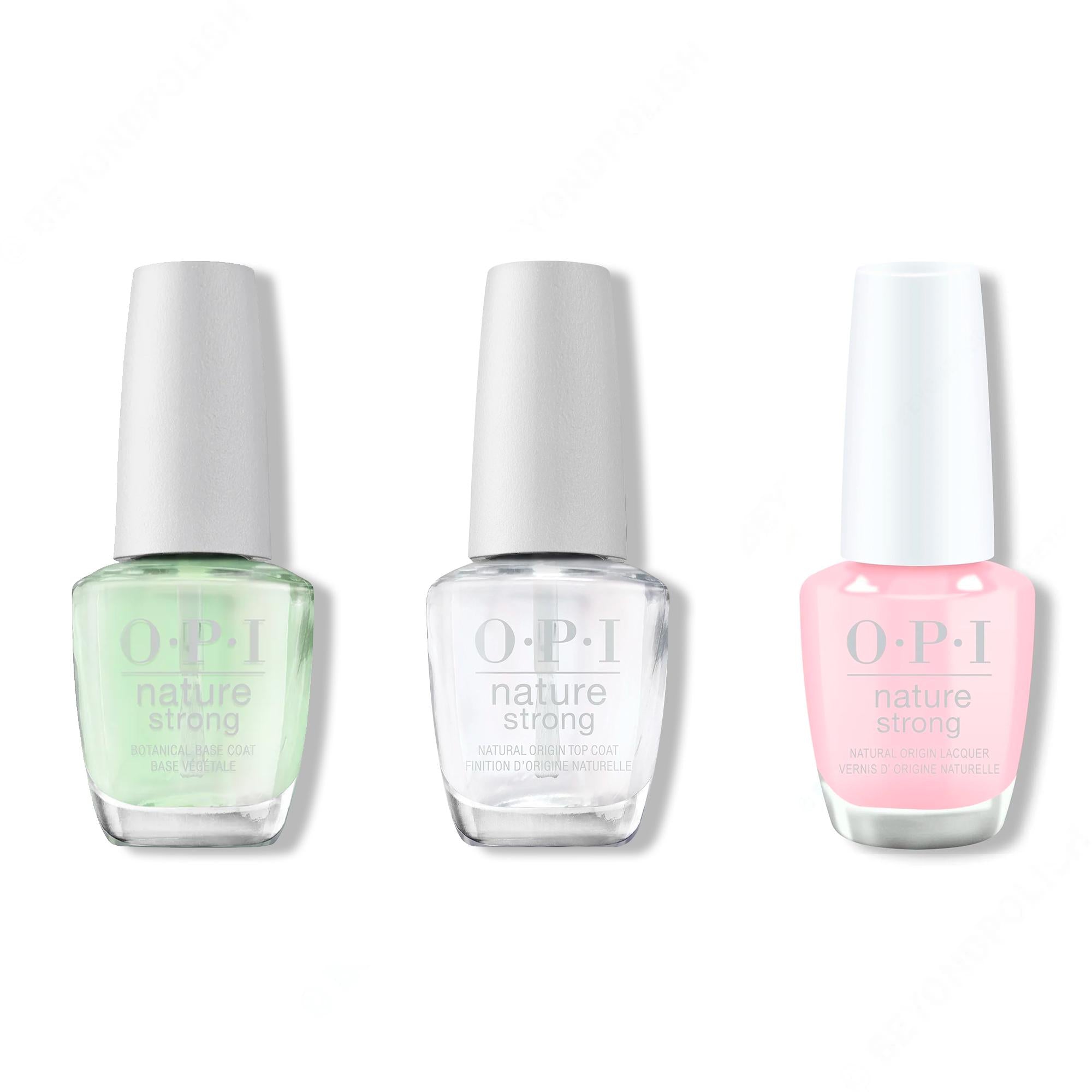 OPI - Nature Strong Combo - Base, Top & Blossom Into Awesome - Nail Lacquer at Beyond Polish