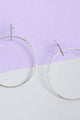 Orb White Gold Plated Earrings - Earrings at Beyond Polish