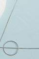 Orbit White Gold Plated Necklace - Necklaces at Beyond Polish