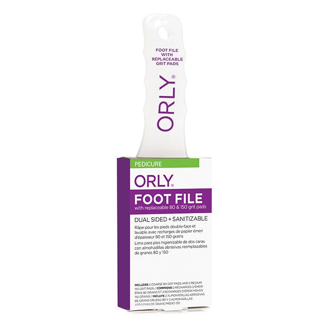 Orly File - Foot File With 2 Refill Pads of 80 & 150 Grit - Manicure & Pedicure Tools at Beyond Polish