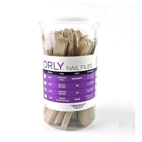 Orly File:photo ORLY Garnet Board 120 Grit File 100Pc | Beyond Polish