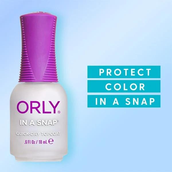 Orly Quick Dry - In-A-Snap .6 oz - Top & Base Coats at Beyond Polish