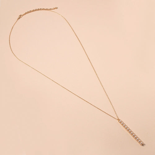 Pearl Bar Pendant Necklace