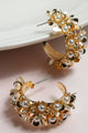 Pearly Petals Huggie Earrings - Earrings at Beyond Polish