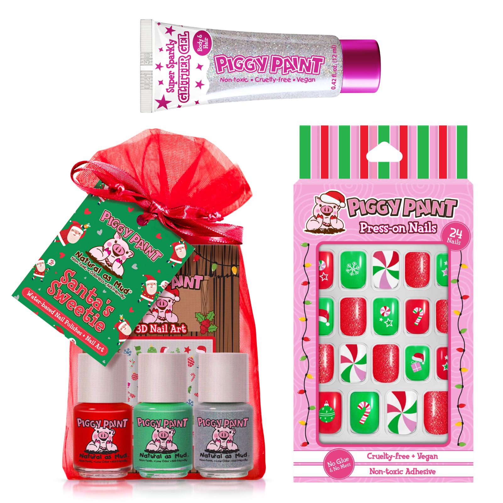 Piggy Paint - Holly Jolly Sparkle Gift Set - Kit at Beyond Polish