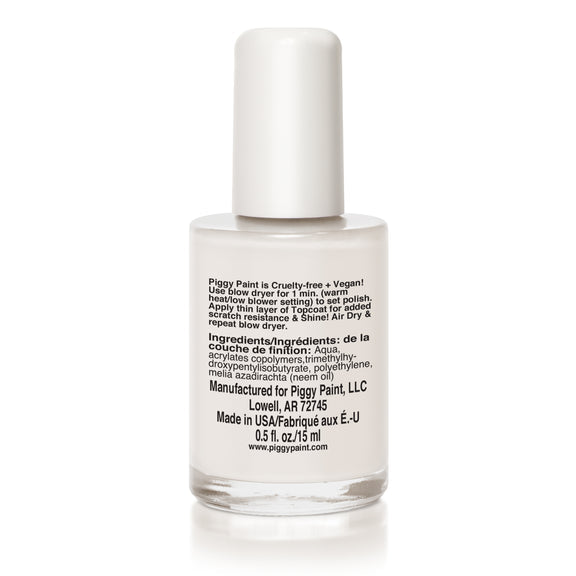 Piggy Paint Nail Polish - Shine Topcoat - Clear Gloss 0.5 oz - Top & Base Coats at Beyond Polish